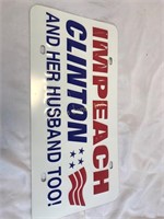 Impeach Clinton License Plate
