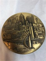 Brass Cleveland Medallion 3"