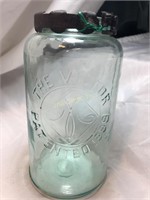 Vintage Jar, 'The Victor Patented 1899, Needs Lid