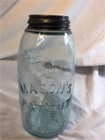 Vintage S Mason's Patent 1858 Jar 4 1/2" X  9"