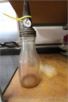 Antique Glass Jar w/ Oil Spout