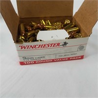 Ammo, Winchester 9mm, full box