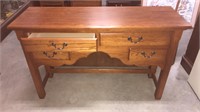 Solid Oak Sofa Table - TV Stand