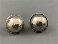 Pair of Vintage Sterling Silver Earrings