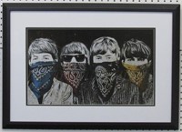 Beatles Bandannas by Graffitti Artist Banksy