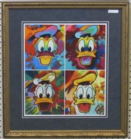 Donald Duck Suite of 4 Giclee by Peter Max