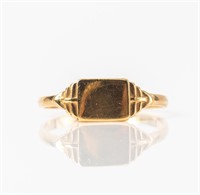 Jewelry 10kt Yellow Gold Signet / Initial Ring