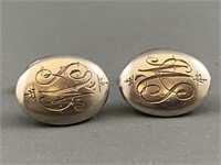 Vintage Pair Sterling Silver Cufflinks