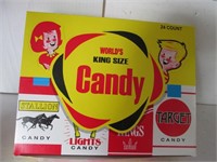 BOX OF 24 PACK OF KING SIZE CIGARETTE SHAPE CANDY