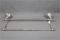 Restoration Hardware Brushed Nickel Towel Bar