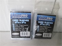 2X PACK OF 100 ULTRA PRO SPORT CARD SLEEVES