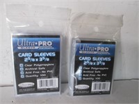 2X PACK OF 100 ULTRA PRO SPORT CARD SLEEVES