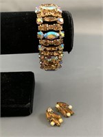 Vintage Aurora Borealis Bracelet & Earrings