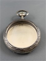 C1890 Art Nouveau Silver Pocket Watch Case