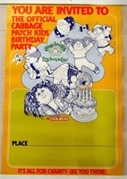 1980s Coleco Cabbage Patch Kids Event Poster