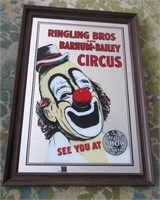 1974 Ringling & Barnum Bros Circus Souvenir Mirror
