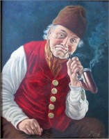 Casper Mine Oil Painting - Portrait