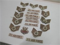 Lot Of US Air Force Enlisted Embroidered Patches