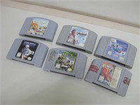 6 - Nintendo 64 Video Game Cartridges