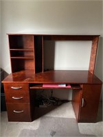 Office desk- nice condition w/ rolling chair