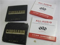 Pimsler French & Living Language Italian CD Sets