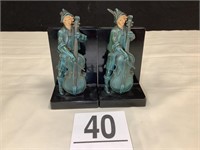 MARBLE BOOKENDS W/ MUSICIANS