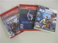 Three PS3 Gaming Discs Untested
