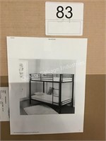 ZINUS TWIN OVER TWIN BUNK BED