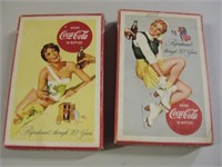 Two Packs Vintage Coca Cola Playing Cards