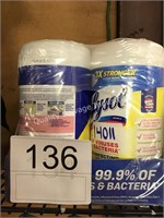 (6) TUBS LYSOL WIPES