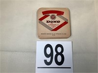 DUKE BEER COASTERS DUQESNE BREWING NEW OLD STOCK
