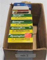 6 Boxes of 35 Remington Ammo