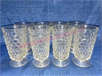 (8) Fostoria 6in water goblets