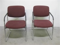 2 Hon Padded Office Chairs w/ Arms