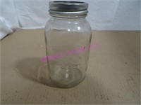 LOT, 10 PCS 7"T BERNARDIN MASON JARS +LIDS