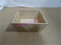 LOT, 6 PCS 7"X7"X3"T OPEN TOP WOOD BOXES