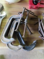 Assortment of C-clamps