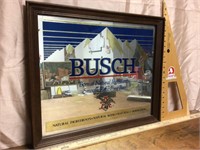 Mirrored Busch sign