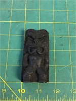 Polynesian lava rock tiki god