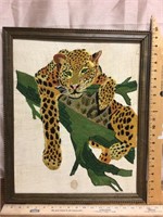 Handmade leopard picture