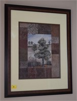 FRAMED LANDSCAPE PRINT 25X31