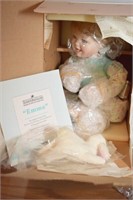 ASHTON DRAKE PORCELAIN DOLL - AS NEW BOX "EMMA"