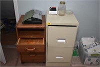 GROUPING: 2 FILE CABINETS & MISC.