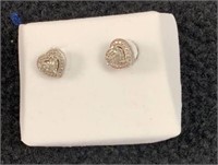 Osterman Jewelers silver heart earrings
