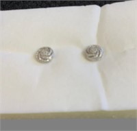 Osterman silver swirl earrings