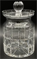 Waterford(?) Crystal Biscuit Barrel Jar