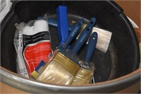 CAN OF PAINTING SUPPLIES