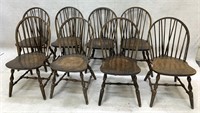 Set of 8 Brace Back Windsor Dining Chairs