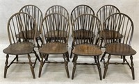 Set of 8 Brace Back Windsor Dining Chairs