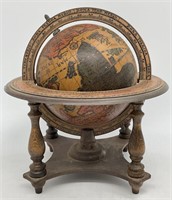 Vintage Italian Old World Style Table Top Globe
